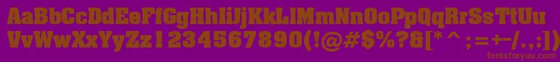 Шрифт Lxr – коричневые шрифты на фиолетовом фоне