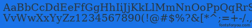 Шрифт AeHani – чёрные шрифты на синем фоне