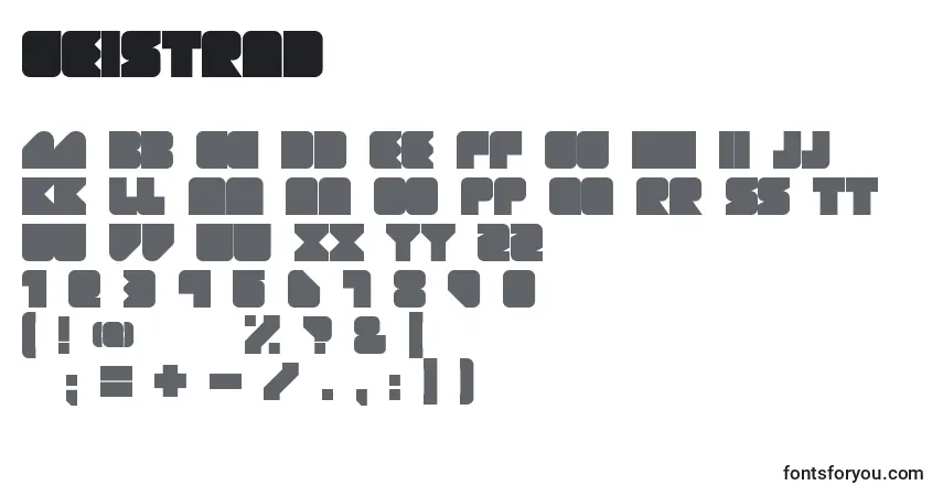 GeistRnd-fontti – aakkoset, numerot, erikoismerkit