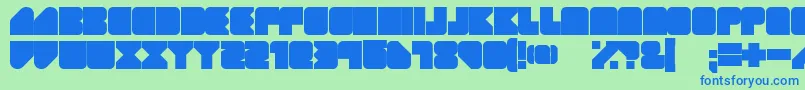 Подробнее о шрифте GeistRnd Шрифт GeistRnd – синие шрифты на зелёном фоне