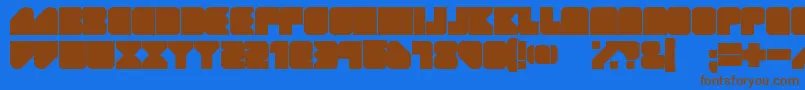 Шрифт GeistRnd – коричневые шрифты на синем фоне