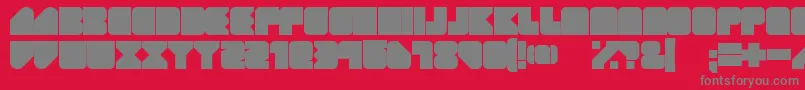 GeistRnd Font – Gray Fonts on Red Background