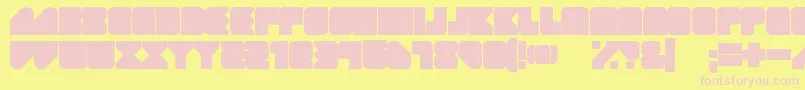 GeistRnd Font – Pink Fonts on Yellow Background