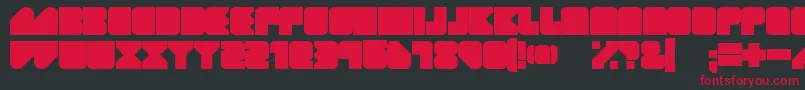 GeistRnd Font – Red Fonts on Black Background