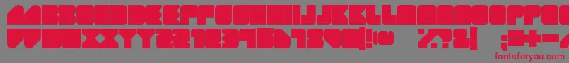 GeistRnd Font – Red Fonts on Gray Background