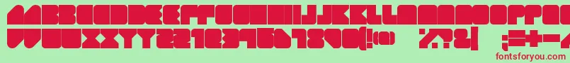GeistRnd Font – Red Fonts on Green Background