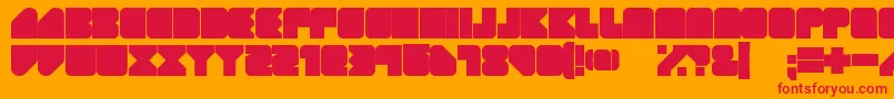 Шрифт GeistRnd – красные шрифты на оранжевом фоне