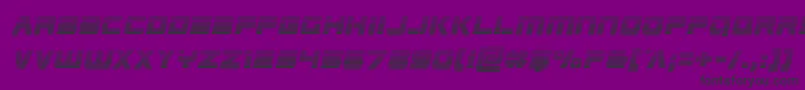 Edgeracergradital Font – Black Fonts on Purple Background