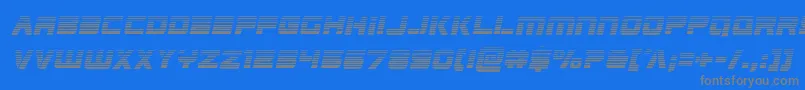 Edgeracergradital Font – Gray Fonts on Blue Background