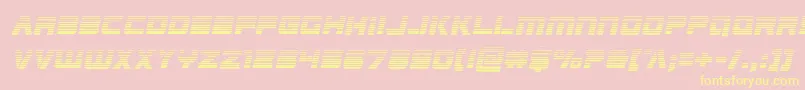 Edgeracergradital Font – Yellow Fonts on Pink Background