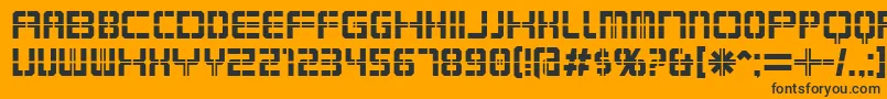 KarnivoreKrate Font – Black Fonts on Orange Background