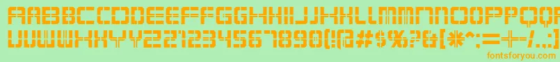 KarnivoreKrate Font – Orange Fonts on Green Background