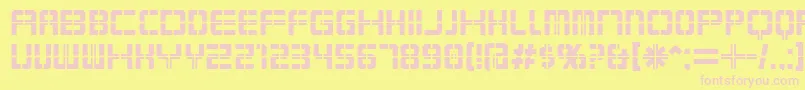 KarnivoreKrate Font – Pink Fonts on Yellow Background
