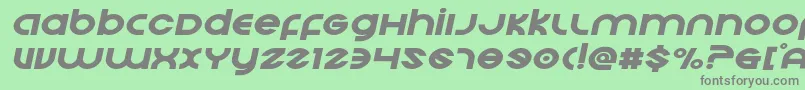 Echostationexpandital Font – Gray Fonts on Green Background