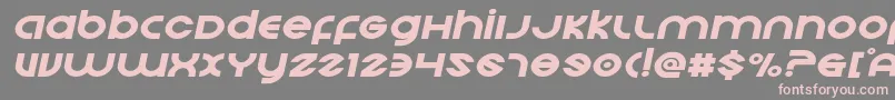 Echostationexpandital Font – Pink Fonts on Gray Background