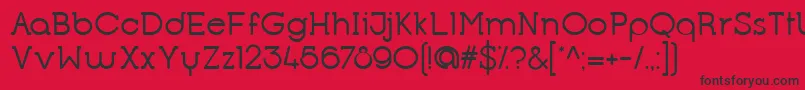 OpificioSerifRounded Font – Black Fonts on Red Background