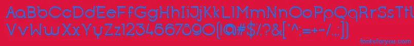 OpificioSerifRounded Font – Blue Fonts on Red Background