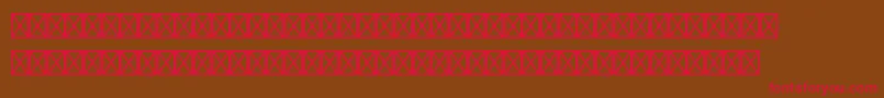Caravanltstd3 Font – Red Fonts on Brown Background