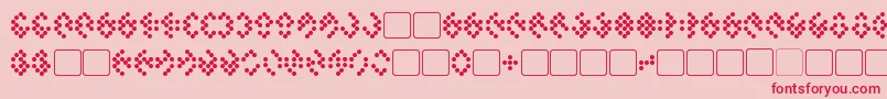 fuente Tellarite – Fuentes Rojas Sobre Fondo Rosa