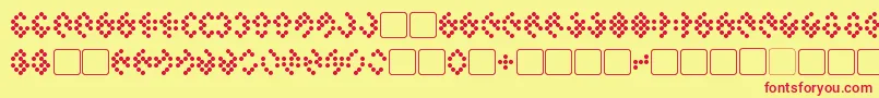 Tellarite Font – Red Fonts on Yellow Background