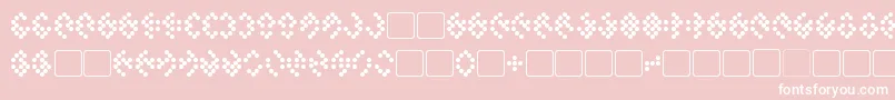 フォントTellarite – ピンクの背景に白い文字