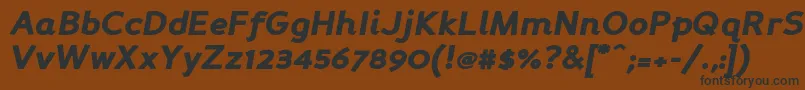 Persabki Font – Black Fonts on Brown Background