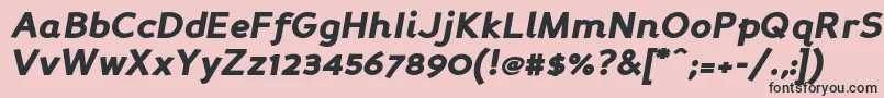 Persabki Font – Black Fonts on Pink Background