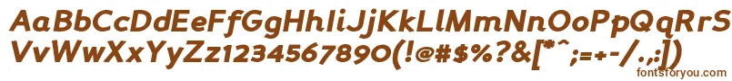 Persabki Font – Brown Fonts on White Background