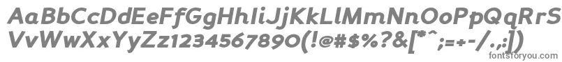 フォントPersabki – 白い背景に灰色の文字