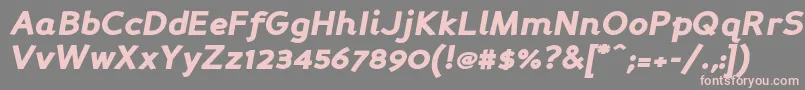 Persabki Font – Pink Fonts on Gray Background