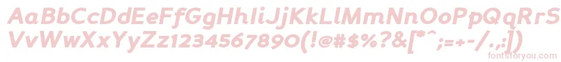 Persabki Font – Pink Fonts on White Background