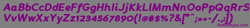 Persabki Font – Purple Fonts on Gray Background