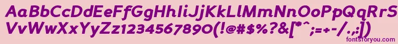 Persabki Font – Purple Fonts on Pink Background