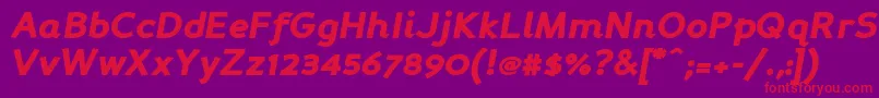 Persabki Font – Red Fonts on Purple Background