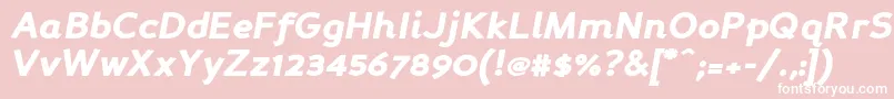 Persabki Font – White Fonts on Pink Background