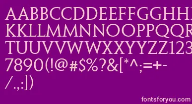 PenumbraSerifWeb font – Pink Fonts On Purple Background