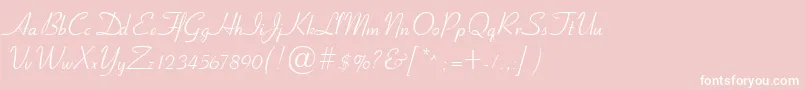 Cyrn Font – White Fonts on Pink Background
