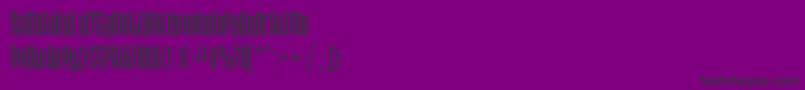 Шрифт Matterhornctt – чёрные шрифты на фиолетовом фоне