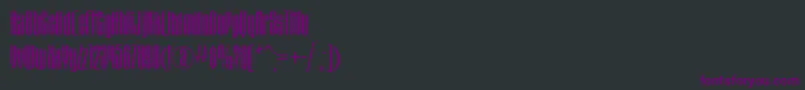 Matterhornctt-Schriftart – Violette Schriften auf schwarzem Hintergrund