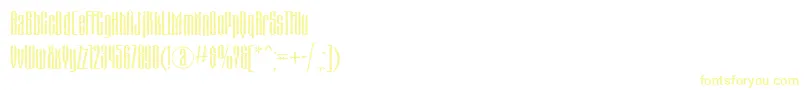 Matterhornctt Font – Yellow Fonts on White Background