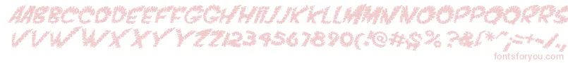Czcionka VtcScreamitloudslicedItalic – różowe czcionki