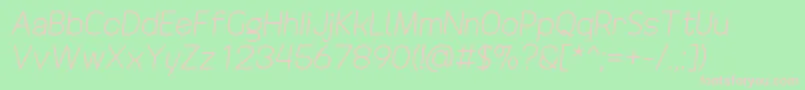 DrakoheartRevofitDiagonal Font – Pink Fonts on Green Background