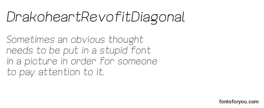 DrakoheartRevofitDiagonal Font
