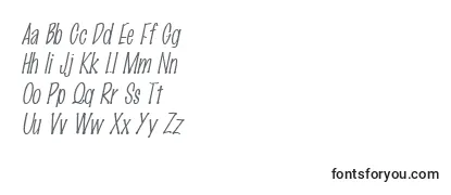 MarkingpenThinItalic-fontti