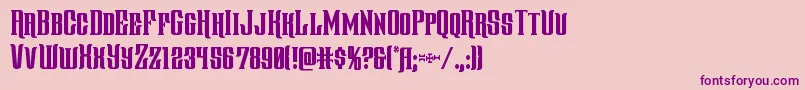 Gentlemancallercond Font – Purple Fonts on Pink Background