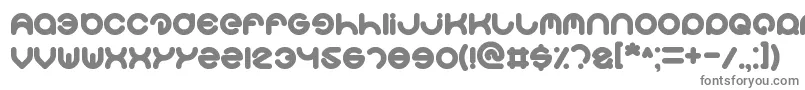フォントSmiley – 白い背景に灰色の文字