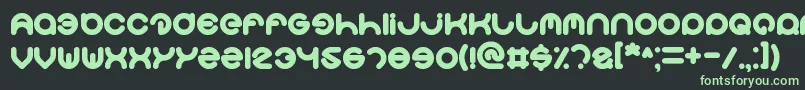 Smiley Font – Green Fonts on Black Background