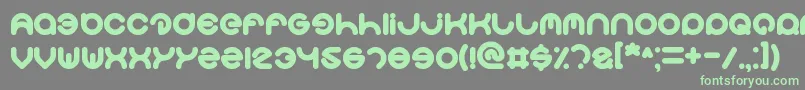 Smiley Font – Green Fonts on Gray Background