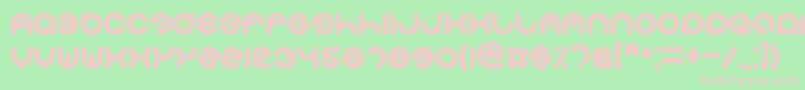 Smiley Font – Pink Fonts on Green Background