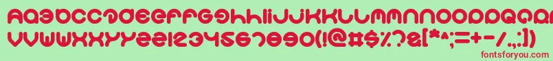Шрифт Smiley – красные шрифты на зелёном фоне